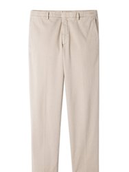 Light Beige Bull Cotton Trouser - Light Beige