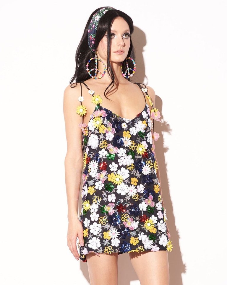 The Madame Butterfly Sequin Slip Dress