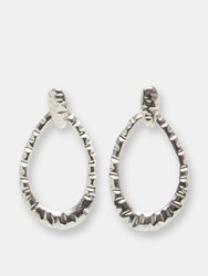 Elisa Earring Silver Metallic - Silver