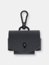 Midi Hearer AirPods Pro Case - Leather: Black, Hardware: Matte Black