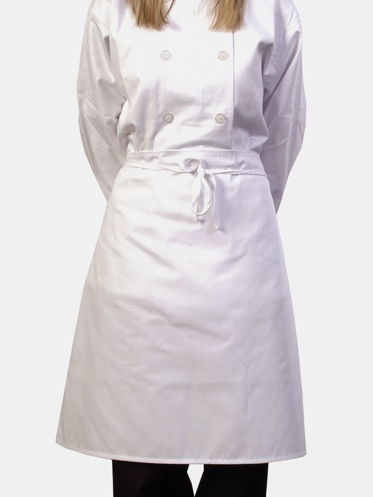 BonChef 24 Inch Waist Apron (White) (One Size) (One Size)