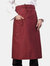 BonChef 36 Inch Chef/Bar Apron (Burgundy) (One Size) (One Size) - Burgundy