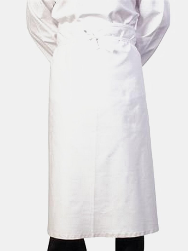 BonChef 36 Inch Chef/Bar Apron (White) (One Size) (One Size) - White