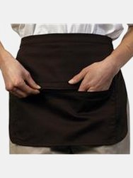 BonChef Zipped Money Pocket Apron (Black) (One Size) (One Size) - Black