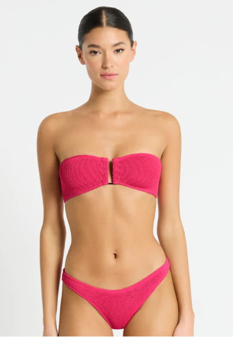 Blake Bandeau Top - Raspberry