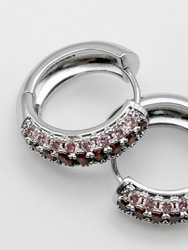 Addison Mini Crystal Hoop Earrings