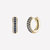 Addison Mini Crystal Hoop Earrings - Rhodium-Plated Brass