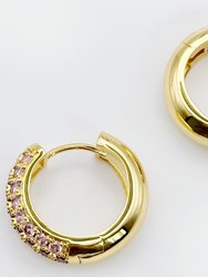 Addison Mini Crystal Hoop Earrings