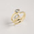 Ambroise Floating Crystal Ring - Gold