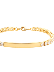 Anik Gold ID Tennis Bracelet - Gold