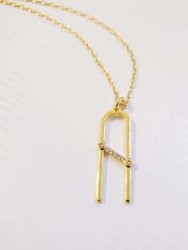 Ariella Gold Letter A Necklace