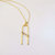 Ariella Gold Letter A Necklace