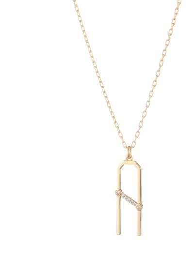 Bonheur Jewelry Ariella Gold Letter A Necklace product