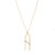 Ariella Gold Letter A Necklace - Gold