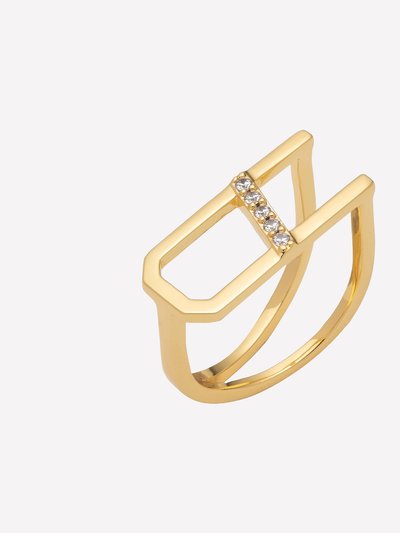 Bonheur Jewelry Ariella Letter A Gold Ring product