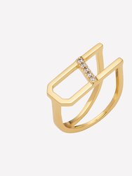 Ariella Letter A Gold Ring - Gold