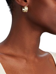 Astor Chubby Huggie Hoop Earrings