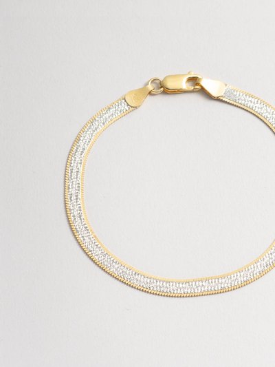 Bonheur Jewelry Cassie Gold and Silver Chain Bracelet product