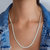 Cassie Italian Gold Herringbone Necklace
