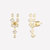 Céleste Cluster Stud Earrings - 18K Rose Gold