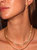 Cherie Gold Stone Stud Earrings
