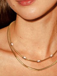 Delphine Layered Snake Chain Necklace