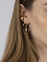 Diana Bezel Hoop Earrings