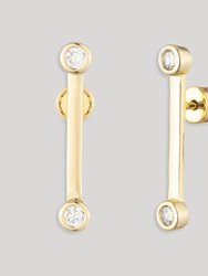 Diana Mini Gold Stud Earrings - Gold