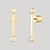 Diana Mini Gold Stud Earrings - Gold