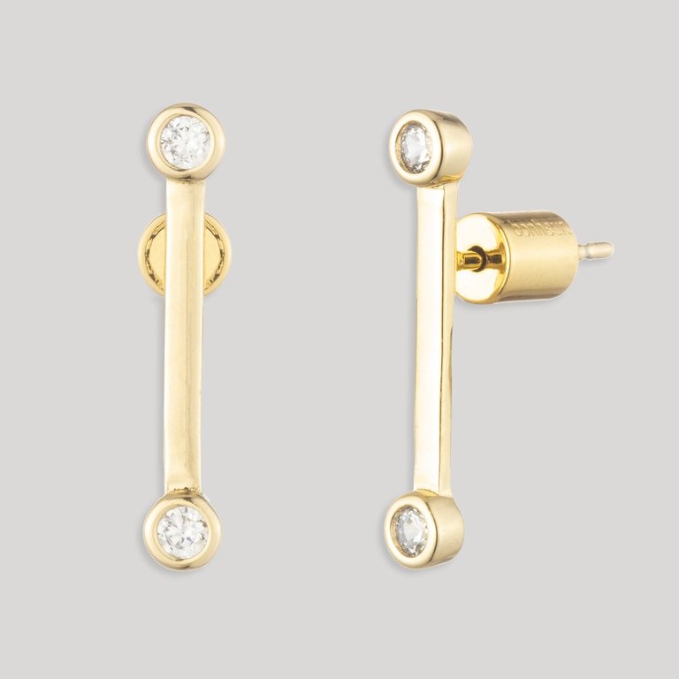 Diana Mini Gold Stud Earrings - Gold