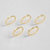 Diana Ring 5 Piece Set - Gold Plated 