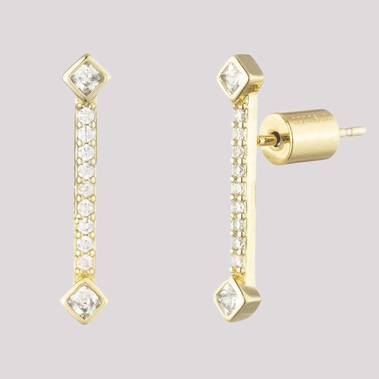 Gabrielle Arrow Stud Earrings - Gold