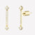 Gabrielle Arrow Stud Earrings - Gold