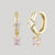 Giselle Small Hoop Charm Earrings