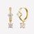 Giselle Small Hoop Charm Earrings