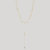 Josephine Layered Lariat Necklace - Gold