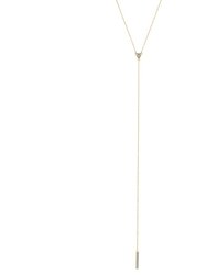 Laurel Gold Adjustable Lariat Necklace - Gold