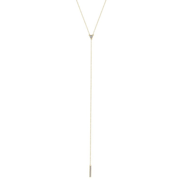 Laurel Gold Adjustable Lariat Necklace - Gold