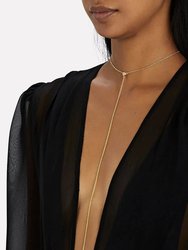 Laurel Gold Adjustable Lariat Necklace