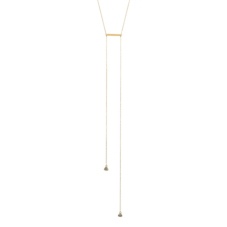 Lily-Rose Gold Chain Pendant Necklace - Gold