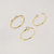 Louise 3 Piece Stackable Ring Set - Gold