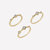 Louise Stackable Gold Ring Set - Gold