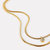 Lucile Gold Snake Chain Necklace with Pendant