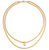 Lucile Gold Snake Chain Necklace with Pendant - Gold