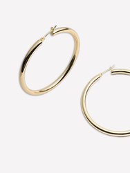 Margot Lightweight Hoops - Gold