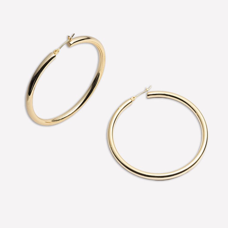 Margot Lightweight Hoops - Gold