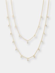 Marguerite Layered Gold Chain Necklace Set - Gold