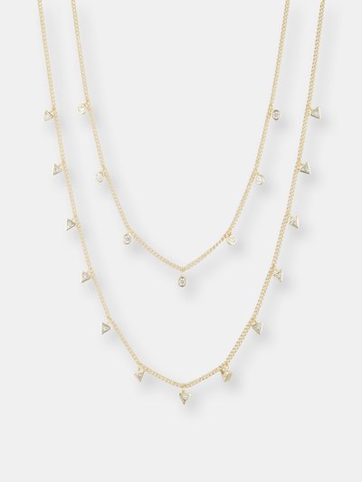Bonheur Jewelry Marguerite Layered Gold Chain Necklace Set product