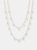 Marguerite Layered Gold Chain Necklace Set - Gold