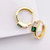 Michelle Gold Hoop Huggie Earrings